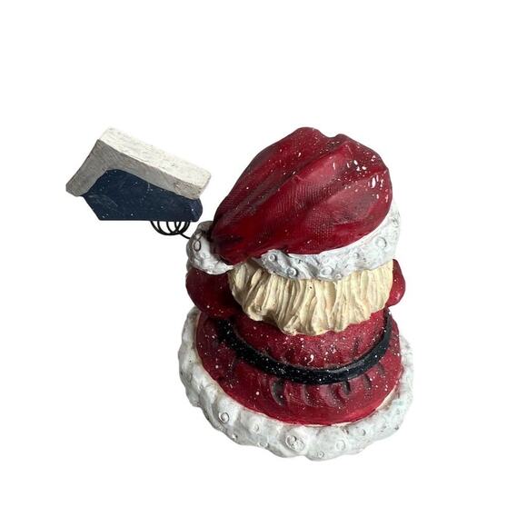 A Berry Merry Christmas Santa Claus Figurine 3" Holiday Decor - Picture 5 of 10